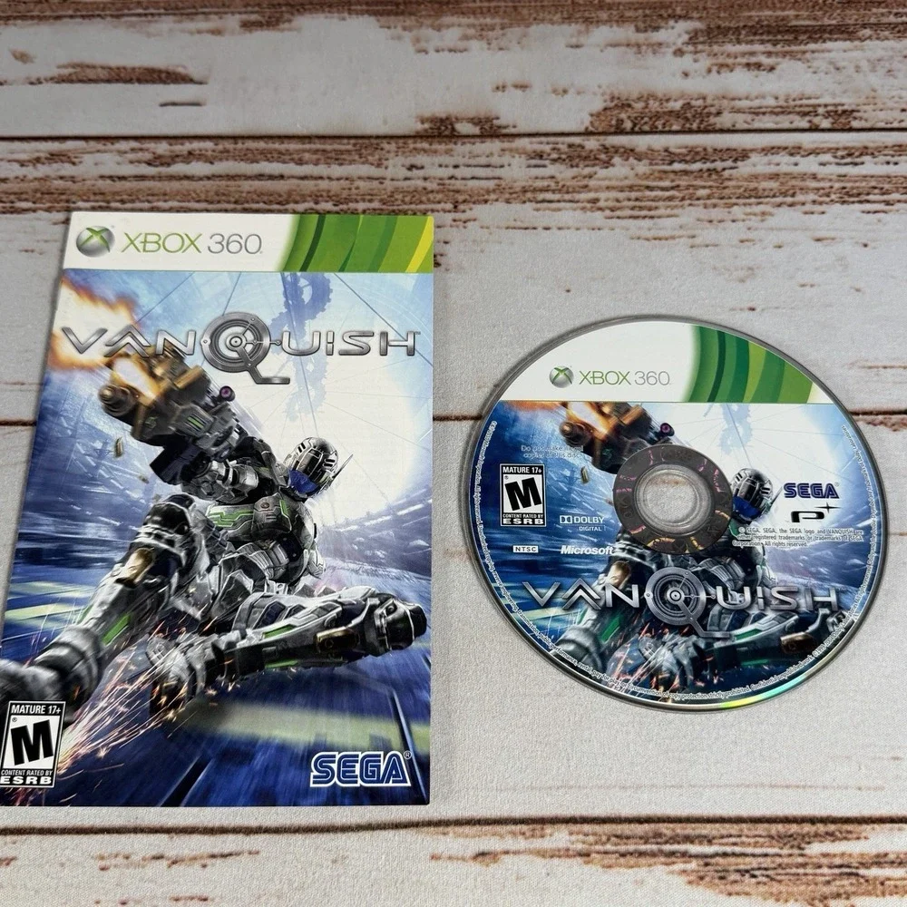 Vanquish Xbox 360 Replacement Disc & Manual Only Platinum Games Sega